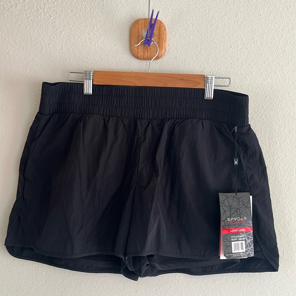 Spyder Active athletic shorts with inner stretchy shorts